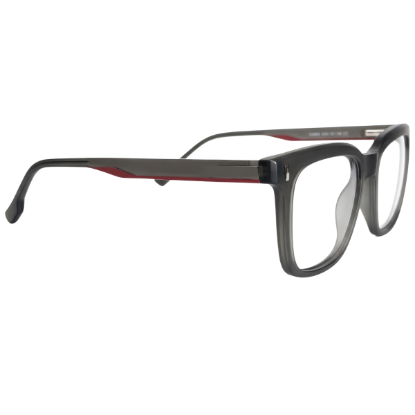 Matte Grey Full Rim Modified Stainless Steel Professional Frame
