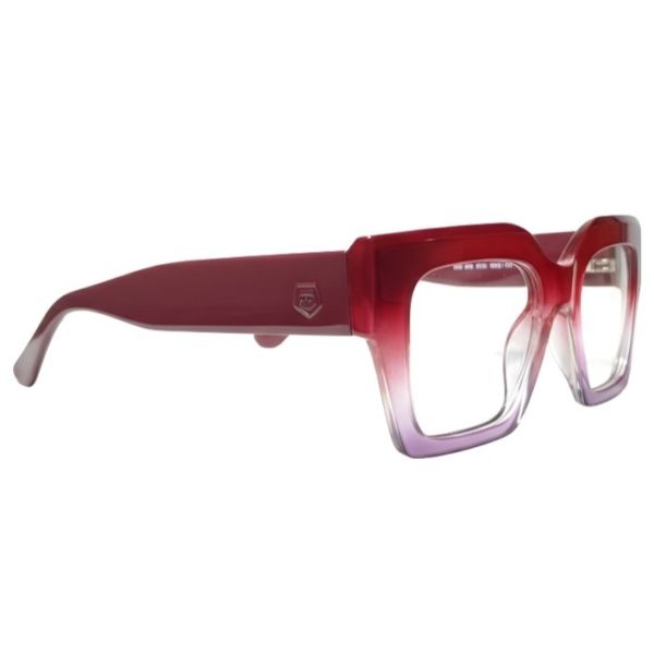 Nations Optics Crimson to Purple Gradient Bold Geometric Frames