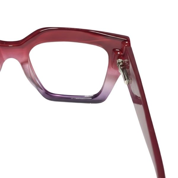 Nations Optics Crimson to Purple Gradient Bold Geometric Frames