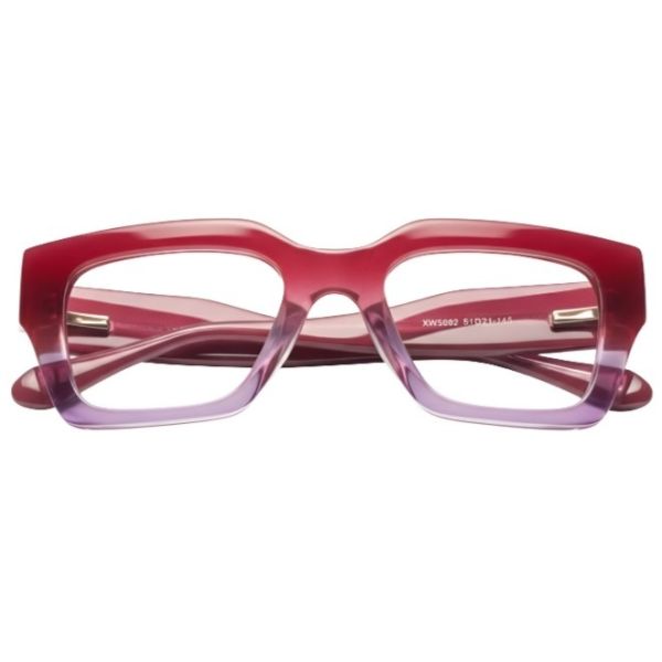 Nations Optics Crimson to Purple Gradient Bold Geometric Frames
