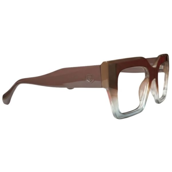 Nations Optics Retro Brown to Teal Gradient Chunky Square Frames