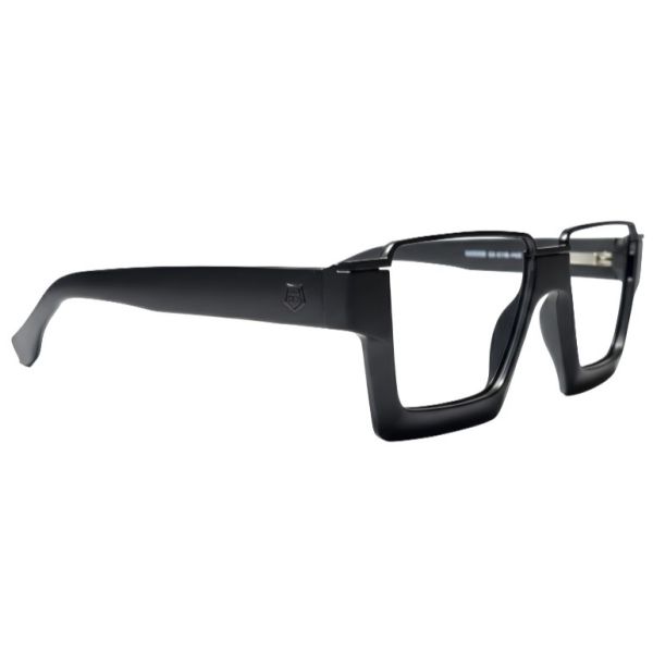 Emerald Bold Geometric Square Full-Rim Frames