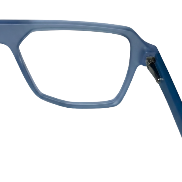 NationsOptics Matte Slate Blue Flat-Top Aviator Style Frames