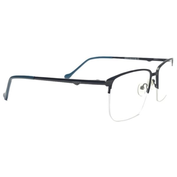 NationsOptics Midnight Azure Slim Semi-Rimless Rectangular Frames