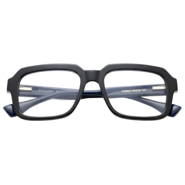 Onyx Black Modern Full-Rim Rectangular Eyewear