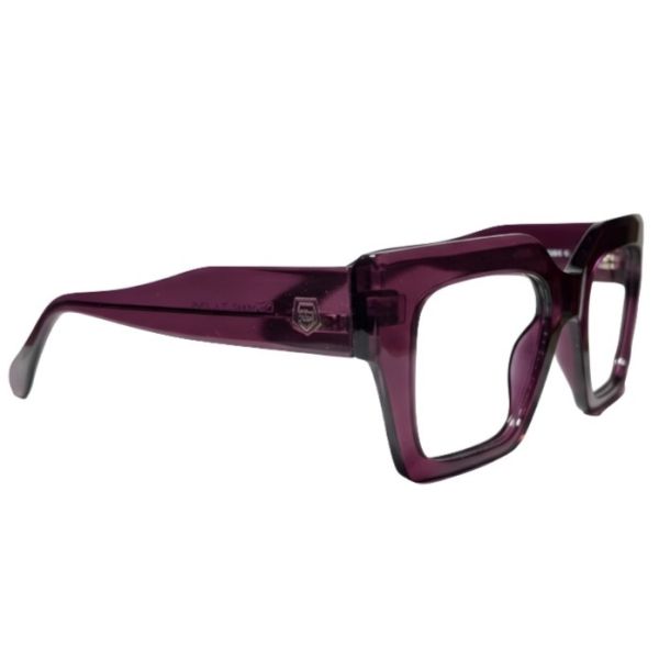 Regal Purple Marbled Chunky Cat-Eye Acetate Frames