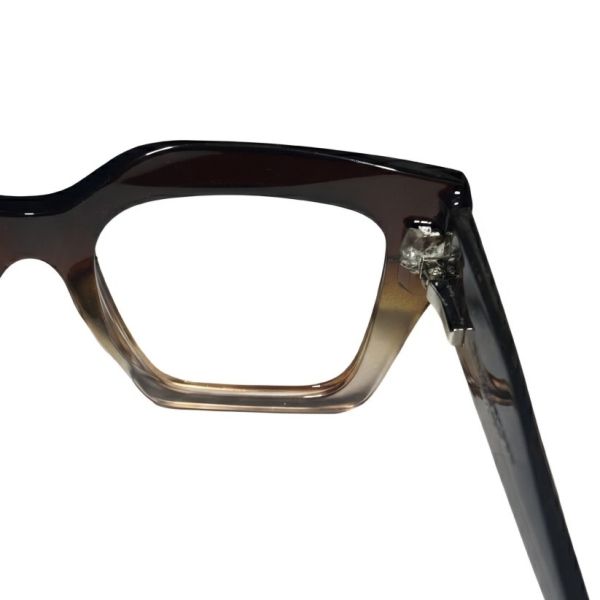 Sepia Amber Gradient Chunky Cat-Eye Designer Frames