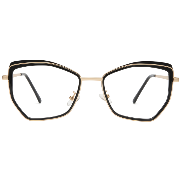 NoirEdge Geometric Luxe Eyeglasses