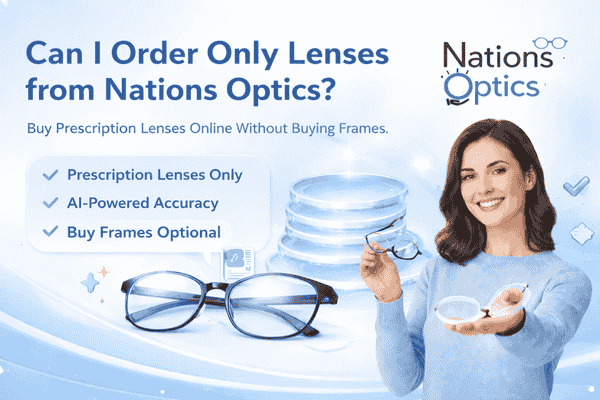 Can I Order Only Lenses from Nations Optics? | Buy Prescription Lenses Online