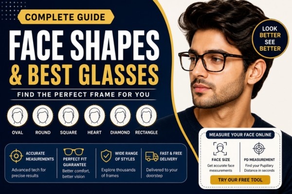 Different Types of Face Shapes & Best Glasses Guide (2026) | Nations Optics
