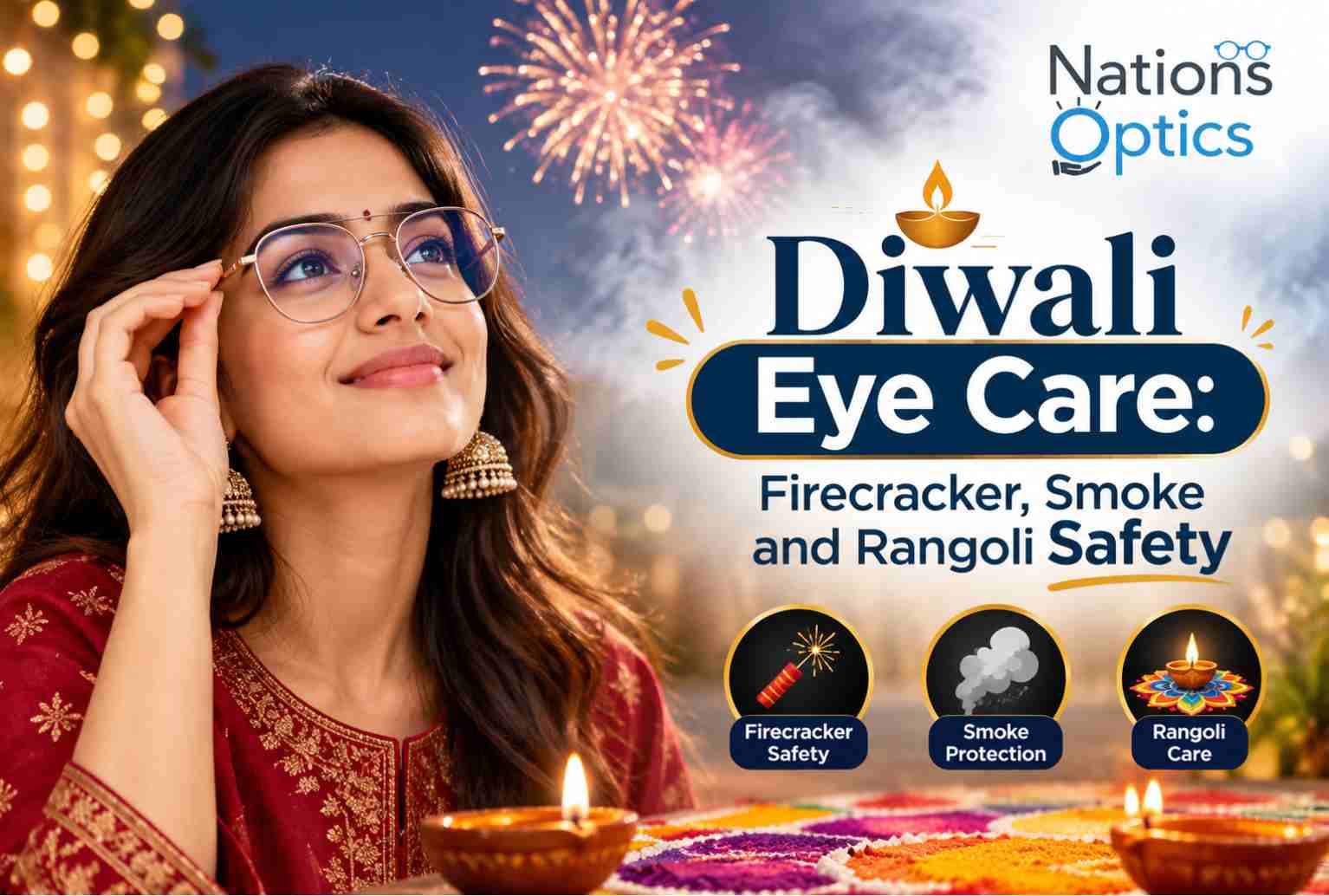 Diwali Eye Care: Firecracker, Smoke and Rangoli Safety