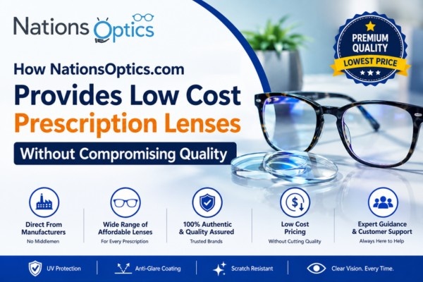 How NationsOptics.com Provides Low Cost Prescription Lenses Without Compromising Quality