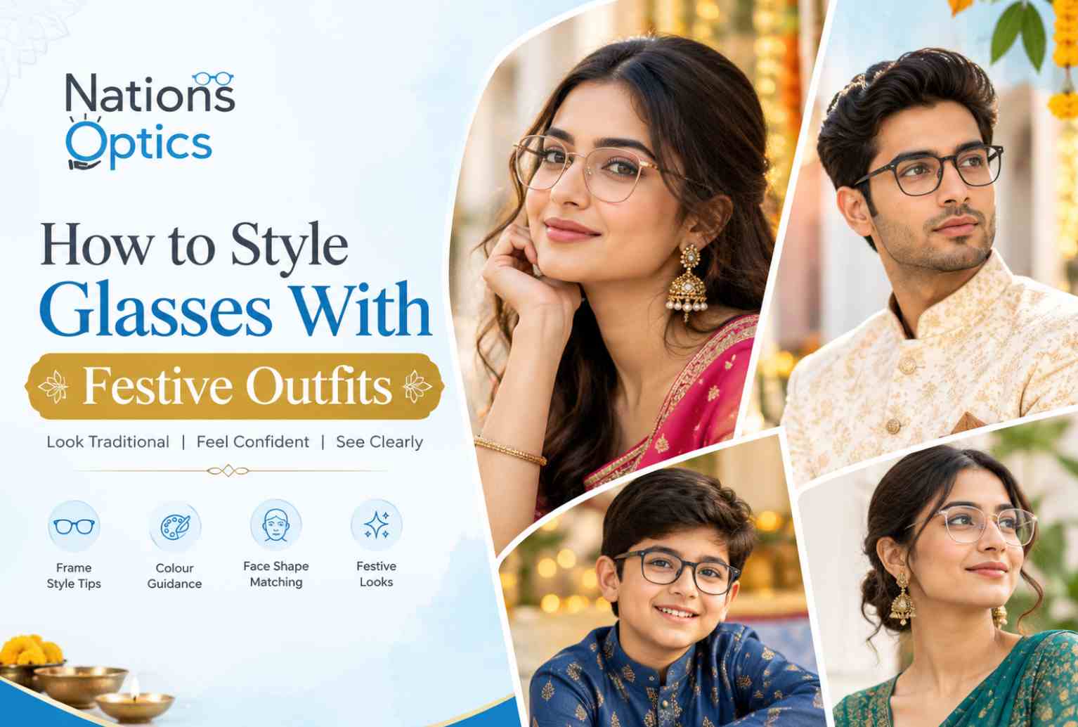 How to Style Glasses With Festive Outfits: A Guide to Indian Festive Eyewear