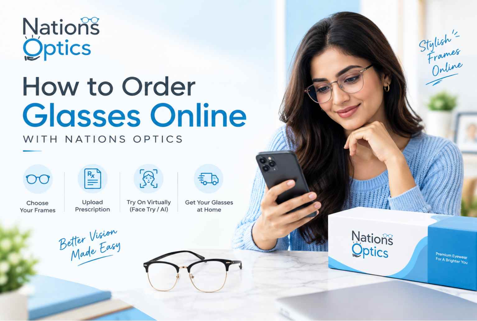 How to Order Glasses Online From Nations Optics: A Step-by-Step Guide