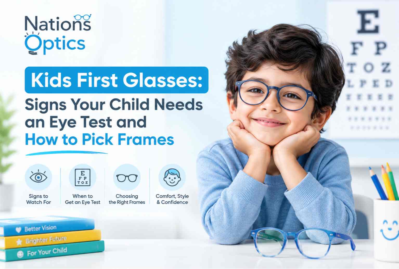 Kids First Glasses: Signs Your Child Needs an Eye Test and How to Pick Frames