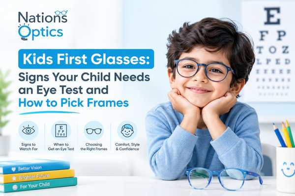 Kids First Glasses: Signs Your Child Needs an Eye Test and How to Pick Frames