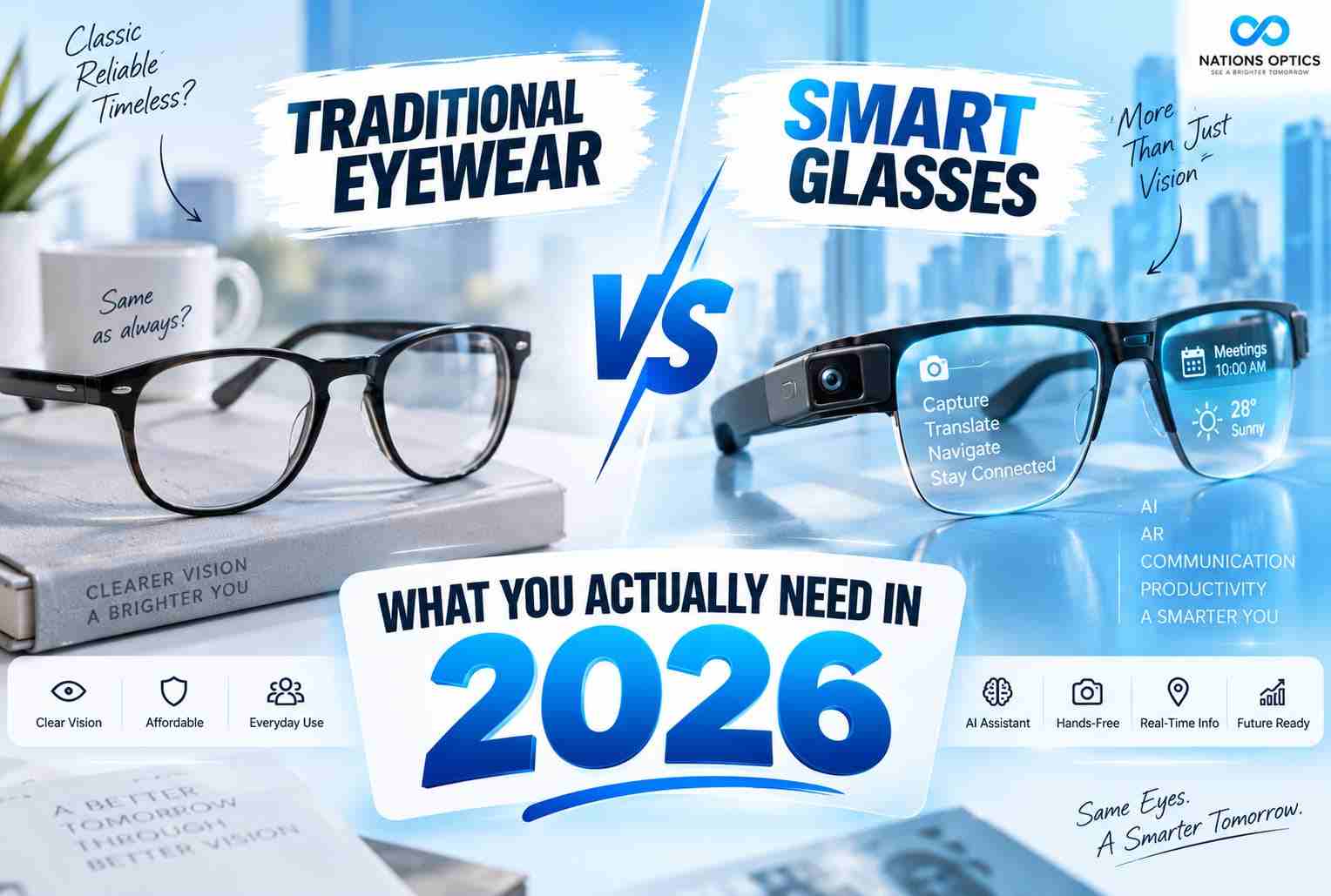 Smart Glasses vs Traditional Glasses What You Need in 2026