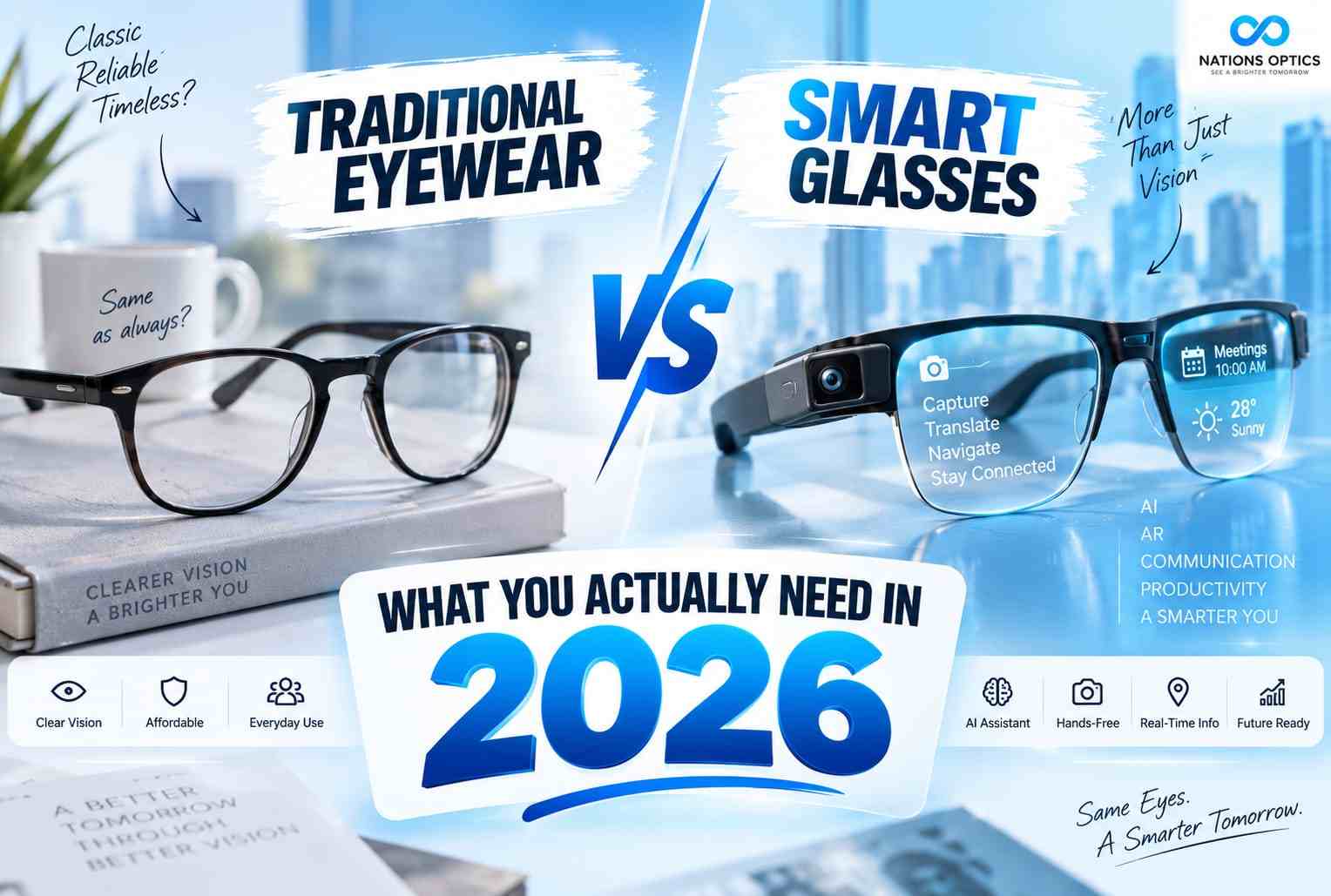 Smart Glasses vs Traditional Glasses What You Need in 2026