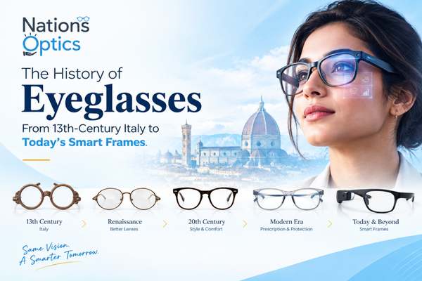 History of Eyeglasses: From 13th-Century Italy to Smart Frames | Nations Optics