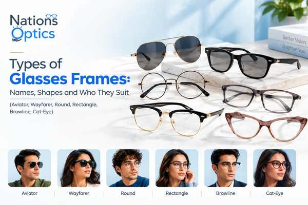 Types of Glasses Frames: Names, Shapes & Who They Suit