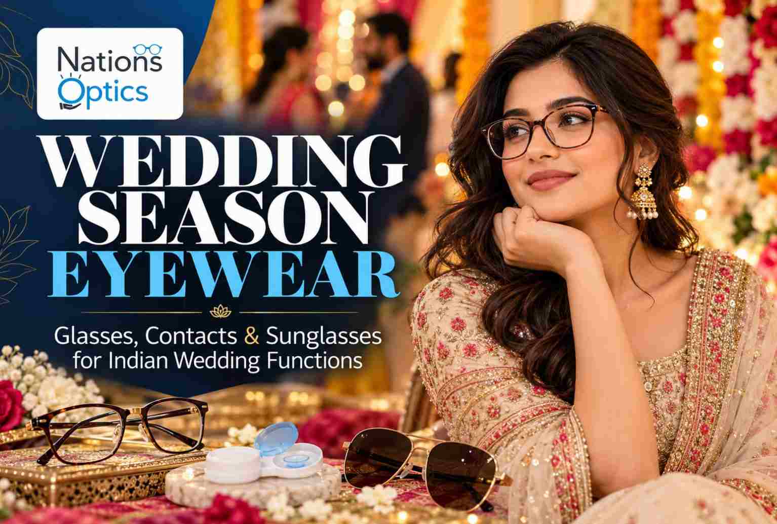 Wedding Season Eyewear: How to Wear Glasses, Contacts or Sunglasses at Indian Wedding Functions