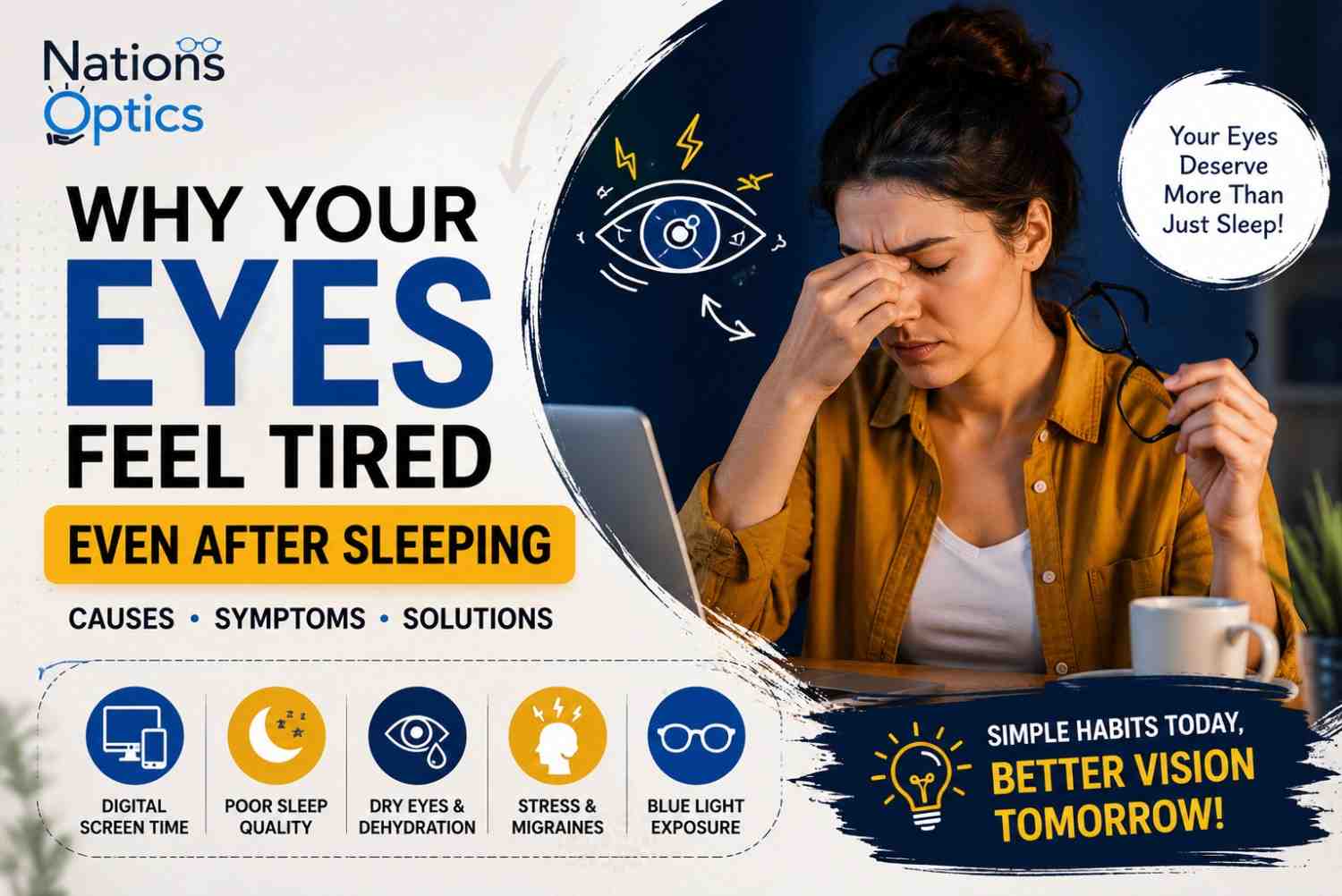 Why Your Eyes Feel Tired Even After Sleeping