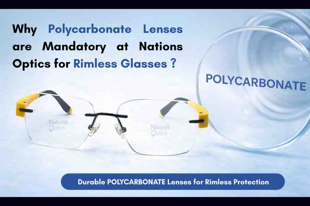 Why Polycarbonate Lenses Are Best for Rimless Glasses | Nations Optics Guide