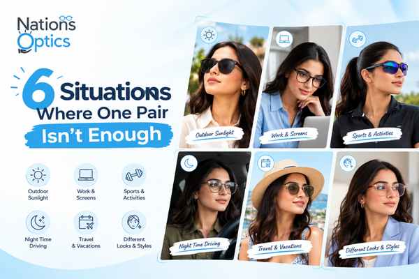 Do You Need a Second Pair of Glasses? 6 Situations | Nations Optics