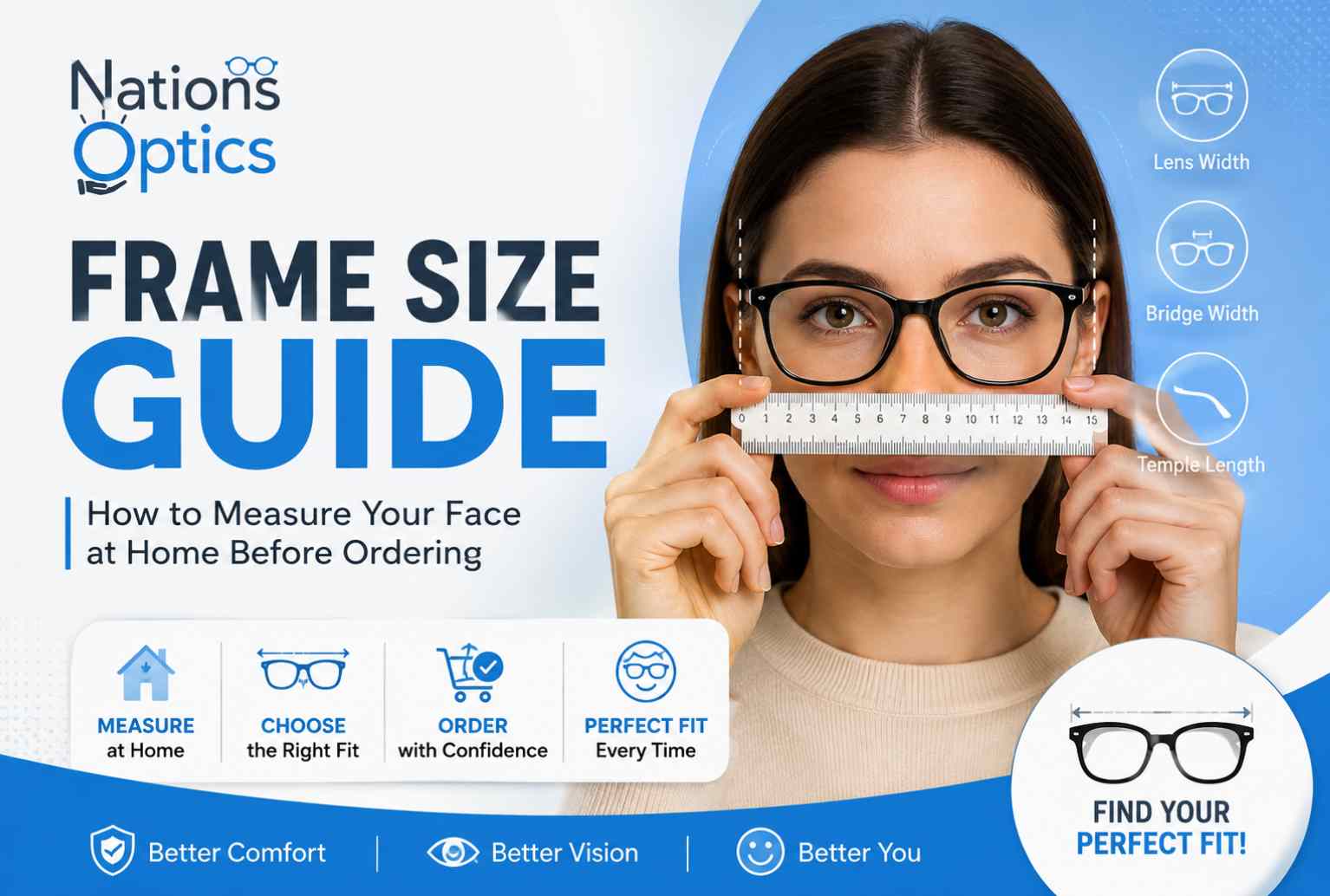 Frame Size Guide: How to Measure Your Face for Glasses