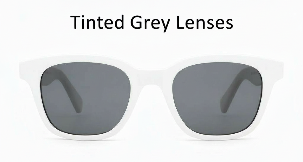 Tinted Grey Lenses: Quality UV Protection & Comfort for Sunlight and Outdoor Use