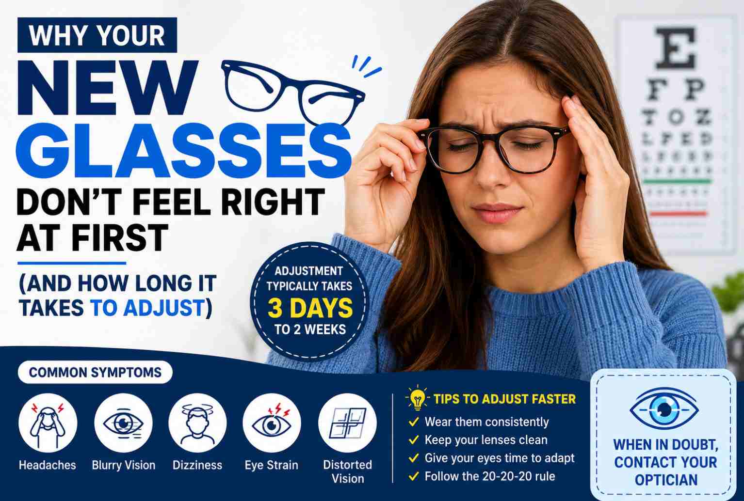 Why New Glasses Feel Weird at First & How Long Adjustment Takes